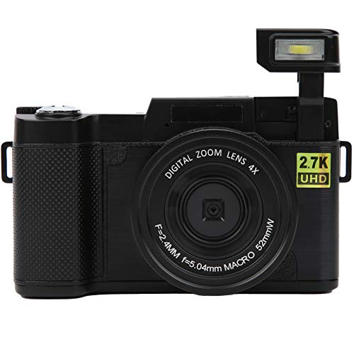 Sorandy WIFI Digitale Camera, 48MP Compactcamera, 2.7K HD Videorecorder Huishoudelijke Digitale Camera, 800mAh, Spiegelloze Camera met 180 Graden Draaibaar Flip-scherm