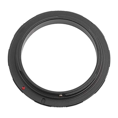 Mugast Macrofotografie Reverse Lens Adapter, 52mm, 55mm, 58mm Duurzame Aluminium Macro Shot Reverse Adapter Ring voor Canon EOS Mount DSLR Camera (58MM)