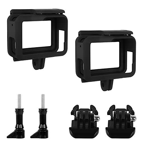 LiangDian Actie Camera Case Mount 2 Stks Camera Frame Case Plastic Frame Mount Case Camera Mount Behuizing Case met GoPro Hero 7/6/5/(2018) Actie Camera Frame Mount Behuizing Case met 2 Lange Schroeven