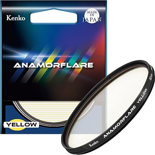 Kenko Anamorflare Yellow φ82 mm Flare stralingseffectfilter, roterend frame, gemaakt in Japan, geel 549766