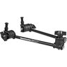 Manfrotto 196AB-2 Braccio Snodabile a 2 Sezioni in Alluminio, Senza Staffa, Nero