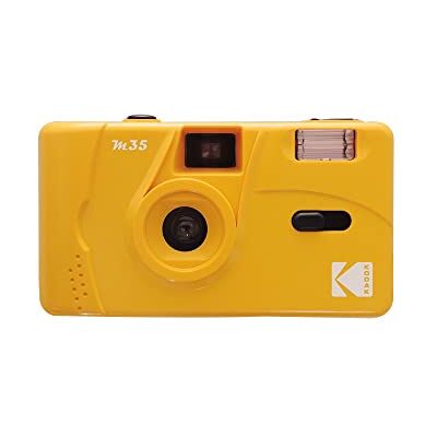 Kodak M35 Herbruikbare filmcamera, 35 mm, iconisch, retro, Lomo M35, geel Kodak M35 Herbruikbare filmcamera, 35 mm, iconisch, retro, Lomo M35, geel