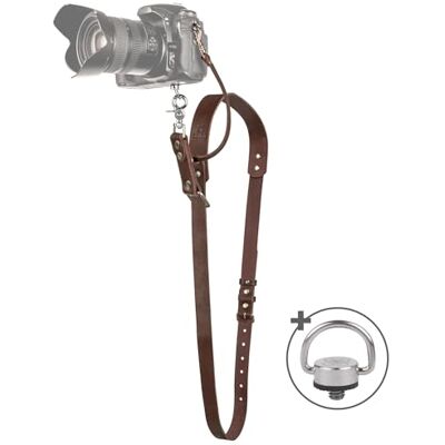 C Coiro Camera Strap Accessoires Voor Een Camera Professionele Enkele Lederen Harnas Schouderriem Quick Release Gear DSLR/SLR Strap, Bruin, Default C Coiro Camera Strap Accessoires Voor Een Camera Professionele Enkele Lederen Harnas Schouderriem Quick Release Gear DSLR/SLR Strap, Bruin, Default