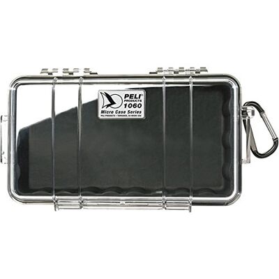 PELI 1060-025-100E Micro Case Om Kleine Draagbare Elektronica Zoals Digitale Camera'S En Mobiele Telefoons In Te Beschermen, Ip67 Water- En Stofdicht, Capaciteit: 1,3L, Kleur: Zwart/Transparent PELI 1060-025-100E Micro Case Om Kleine Draagbare Elektronica Zoals Digitale Camera'S En Mobiele Telefoons In Te Beschermen, Ip67 Water- En Stofdicht, Capaciteit: 1,3L, Kleur: Zwart/Transparent