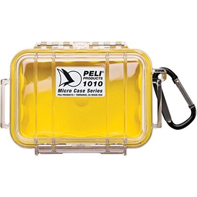 PELI 1010 Waterdicht Doosje Om Mo0,1L, Sd-Kaarten, Ipod En Andere Waardevolle Spullen Te Bewaren Tijden Outdoor Activiteiten, Ip67 Waterdicht, Capaciteit: 0,3L,Kleur: Transparent/Geel PELI 1010 Waterdicht Doosje Om Mo0,1L, Sd-Kaarten, Ipod En Andere Waardevolle Spullen Te Bewaren Tijden Outdoor Activiteiten, Ip67 Waterdicht, Capaciteit: 0,3L,Kleur: Transparent/Geel