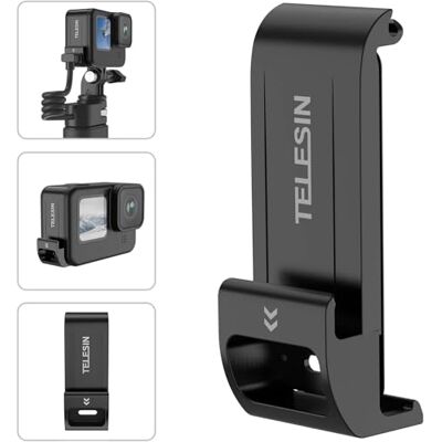 TELESIN Batterijafdekking met oplaadpoort, waterdicht TELESIN Batterijafdekking met oplaadpoort, waterdicht
