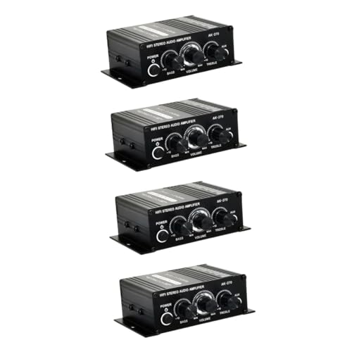 OSALADI 4 Stuks Geluidsversterker Audio Eindversterker Stereoversterker 2 Stereo Versterker Ontvanger Audio Ontvanger Versterker Adapter Voor Passieve Luidspreker Woofer Mini Megafoon