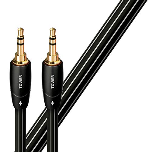 AudioQuest 1,5 m Tower 3,5 mm audiokabel 1,5 m 3,5 mm zwart audiokabel (3,5 mm, 3,5 mm, koper, 1,5 m, zwart)