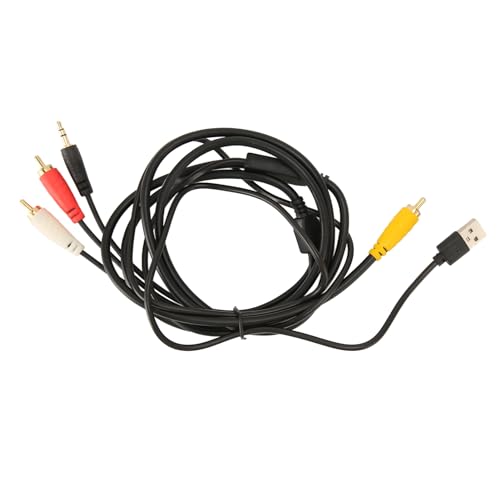 Annadue Digitaal Naar Analoog Audioconversiekabel, Digitaal Coaxiaal Naar Analoog 2RCA 3,5 Mm AUX-audiokabel voor Tv DVD Netwerk Set-top Box