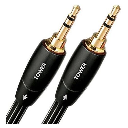 AudioQuest 5 m Tower 3,5 mm audiokabel 3,5 mm zwart audiokabel (3,5 mm, 3,5 mm, koper, 5 m, zwart)