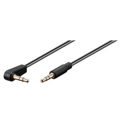 goobay 67783 audio verbindingskabel, AUX, 3,5 mm stereo, 3-pol., Slim, CU, afgeschuind goobay 67783 audio verbindingskabel, AUX, 3,5 mm stereo, 3-pol., Slim, CU, afgeschuind