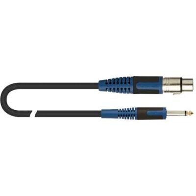 QUIK LOK RKSM/300-5 Microfoonkabel XLR Vrouwelijke Jack Mono, 5 m, Superflex-kabel met weinig ruis, vergulde aansluitingen, zwart QUIK LOK RKSM/300-5 Microfoonkabel XLR Vrouwelijke Jack Mono, 5 m, Superflex-kabel met weinig ruis, vergulde aansluitingen, zwart