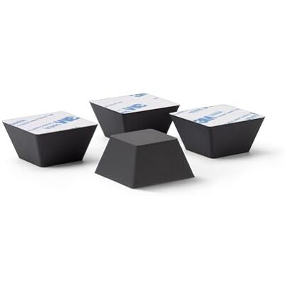 Dynavox Siliconen elastomeer demper EDS32 set van 4, universele absorberende voeten voor HiFi-apparaten, luidsprekers, versterkers, subwoofer en platenspeler, trillingsdemper met 3M-kleefoppervlak Dynavox Siliconen elastomeer demper EDS32 set van 4, universele absorberende voeten voor HiFi-apparaten, luidsprekers, versterkers, subwoofer en platenspeler, trillingsdemper met 3M-kleefoppervlak