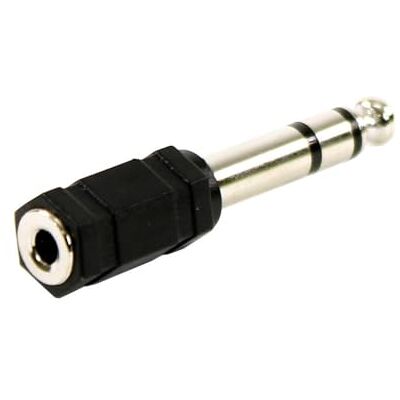 Plugger , Adapterstekker mini-jack 3,5 mm tot 6,35 mm stereo jack plug van EASY kabels en adapters al jaren door professionele audioprofi Plugger , Adapterstekker mini-jack 3,5 mm tot 6,35 mm stereo jack plug van EASY kabels en adapters al jaren door professionele audioprofi