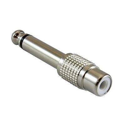 Audibax Adapter mono-jack 6,3 mm naar RCA-aansluiting adapter voor kabel converter voor hoofdtelefoon, luidspreker, versterker, audiomixer Audibax Adapter mono-jack 6,3 mm naar RCA-aansluiting adapter voor kabel converter voor hoofdtelefoon, luidspreker, versterker, audiomixer