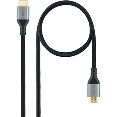 NANOCABLE 10.15.8103 HDMI Kabel 2.1 High Speed Certified Type A Mannelijk Video Resoluties tot 8K @ 60 Hz en 4K @ 120 Hz, Zwart, 3m NANOCABLE 10.15.8103 HDMI Kabel 2.1 High Speed Certified Type A Mannelijk Video Resoluties tot 8K @ 60 Hz en 4K @ 120 Hz, Zwart, 3m