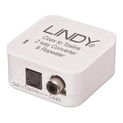 LINDY 70411 Audio Converter en Extender SPDIF naar RCA Coax Beige LINDY 70411 Audio Converter en Extender SPDIF naar RCA Coax Beige