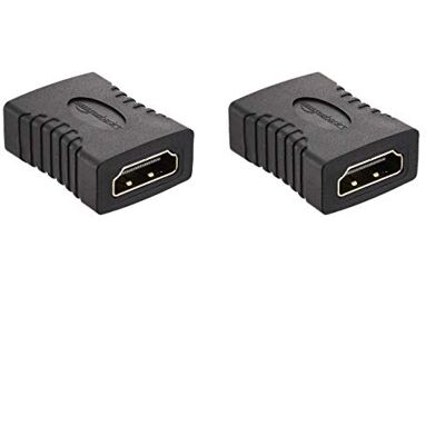 Amazon Basics HDMI-adapter - 2 stuks, 29x22mm - Adapter Amazon Basics HDMI-adapter - 2 stuks, 29x22mm - Adapter
