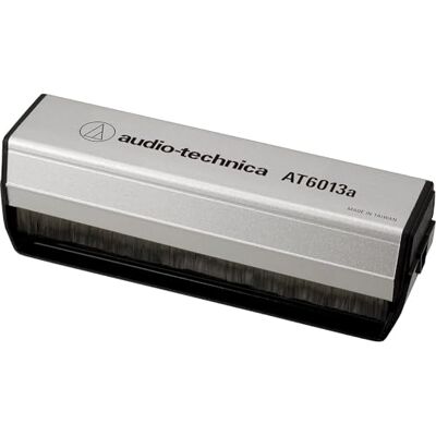 Audio Technica AT6013A Carbon Fiber Dual Action Anti-Static Record Cleaner Brush (Silver/Black) Audio Technica AT6013A Carbon Fiber Dual Action Anti-Static Record Cleaner Brush (Silver/Black)