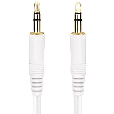 conecto Audiokabel 3,5 mm jack naar 3,5 mm jack 1 m wit conecto Audiokabel 3,5 mm jack naar 3,5 mm jack 1 m wit