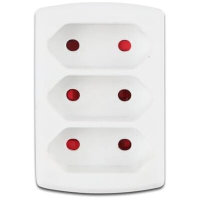 VoltShine Duitse 3-weg adapter, 10 A, wit. Ideaal voor het aansluiten van meerdere apparaten in één stopcontact om veiligheid en comfort in uw huis of kantoor te garanderen. VoltShine Duitse 3-weg adapter, 10 A, wit. Ideaal voor het aansluiten van meerdere apparaten in één stopcontact om veiligheid en comfort in uw huis of kantoor te garanderen.