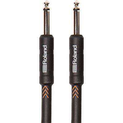 Roland Black Series Instrument Cable, Straight/Straight 1/4" jack RIC-B20, lenght: 20ft / 6m Roland Black Series Instrument Cable, Straight/Straight 1/4" jack RIC-B20, lenght: 20ft / 6m