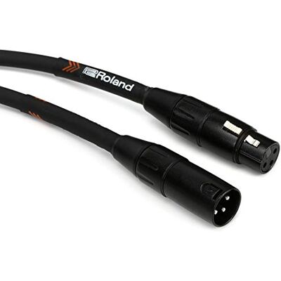 Roland Zwarte serie zware XLR microfoon kabel, 15-voet Roland Zwarte serie zware XLR microfoon kabel, 15-voet