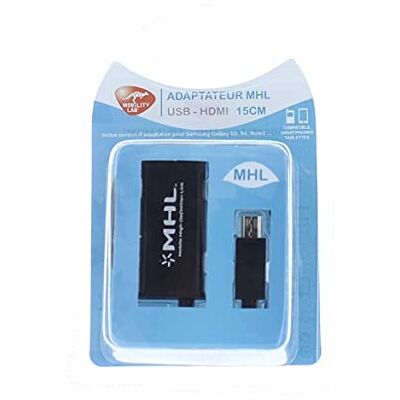 Mobility Lab ML301259 adapter MHL-HDMI, 15 cm zwart Mobility Lab ML301259 adapter MHL-HDMI, 15 cm zwart