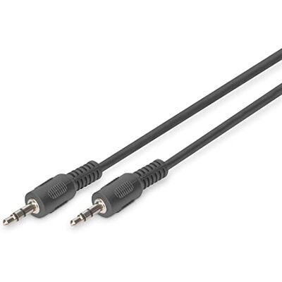 Digitus audio-aansluitkabel 3,5mm jack naar 3,5mm jack AUX-kabel stereokabel 1,5m zwart voor stereo-installaties, home cinema, soundbar, computer Digitus audio-aansluitkabel 3,5mm jack naar 3,5mm jack AUX-kabel stereokabel 1,5m zwart voor stereo-installaties, home cinema, soundbar, computer