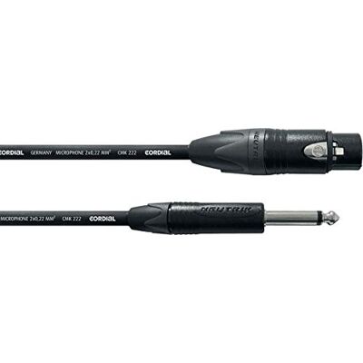 Cordial -XLR audiokabel vrouwelijk/mono socket 5 m Cordial -XLR audiokabel vrouwelijk/mono socket 5 m