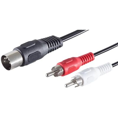 1aTTack.de 1x 1,5m 5-pins DIN-stekker naar 2 RCA-stekkers Hoogwaardige audioadapterkabel Gegoten connectoren Vernikkelde contacten Perfect voor HiFi-muzieksystemen Studioapparatuur 1aTTack.de 1x 1,5m 5-pins DIN-stekker naar 2 RCA-stekkers Hoogwaardige audioadapterkabel Gegoten connectoren Vernikkelde contacten Perfect voor HiFi-muzieksystemen Studioapparatuur