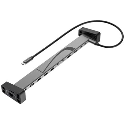 Hama USB-C docking station Connect2Office Work, siliconen voetjes, 12 poorten Hama USB-C docking station Connect2Office Work, siliconen voetjes, 12 poorten