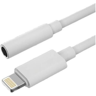 WatioWave 10 cm audio-adapterkabel, 3,5 mm, licht WatioWave 10 cm audio-adapterkabel, 3,5 mm, licht