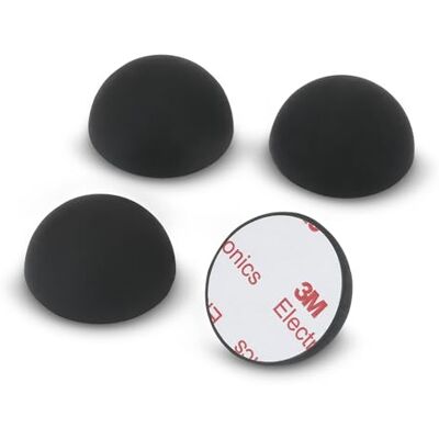 Dynavox Siliconen elastomeer demper ED20 set van 4, universele absorberende voeten voor hifi-apparaten, luidsprekers, versterkers en platenspelers, resonantiempers met 3M-kleefoppervlak, zwart Dynavox Siliconen elastomeer demper ED20 set van 4, universele absorberende voeten voor hifi-apparaten, luidsprekers, versterkers en platenspelers, resonantiempers met 3M-kleefoppervlak, zwart