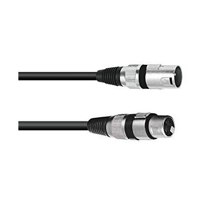 OMNITRONIC XLR Kabel 3-polige 3m sw Audiokabel met 3-polige XLR-connectoren OMNITRONIC XLR Kabel 3-polige 3m sw Audiokabel met 3-polige XLR-connectoren