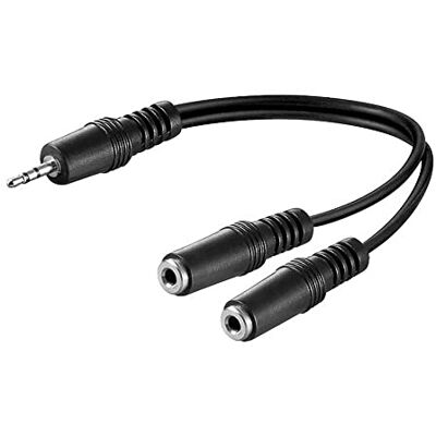 Zarivy Kabel 20 cm audio-adapter 1 m naar 2 H jack 3,5 stereo Zarivy Kabel 20 cm audio-adapter 1 m naar 2 H jack 3,5 stereo