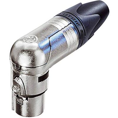 MONACOR Neutrik NC3FRX XLR-kabelverbinder, rechte hoek, vrouwelijk 3-polig, zwart/zilver MONACOR Neutrik NC3FRX XLR-kabelverbinder, rechte hoek, vrouwelijk 3-polig, zwart/zilver