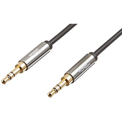 Amazon Basics Auxiliary kabel, stereo-audiokabel, 3,5 mm jack naar 3,5 mm jackstekker, 1,2 m, zwart Amazon Basics Auxiliary kabel, stereo-audiokabel, 3,5 mm jack naar 3,5 mm jackstekker, 1,2 m, zwart