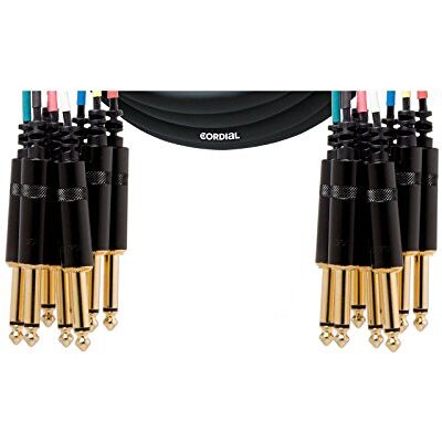 Cordial Intro Multicore jack/jack unsym. 8-voudig, Rean stekker, 5,0m Analoge multicore kabel Cordial Intro Multicore jack/jack unsym. 8-voudig, Rean stekker, 5,0m Analoge multicore kabel