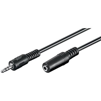 goobay 50935 koptelefoon- en audio-verlengkabel AUX; 3-pin; 3,5 mm jack 3,5 mm stekker (3-pins, stereo) naar jack 3,5 mm jack (3-pins, stereo), zwart, 2 meter goobay 50935 koptelefoon- en audio-verlengkabel AUX; 3-pin; 3,5 mm jack 3,5 mm stekker (3-pins, stereo) naar jack 3,5 mm jack (3-pins, stereo), zwart, 2 meter