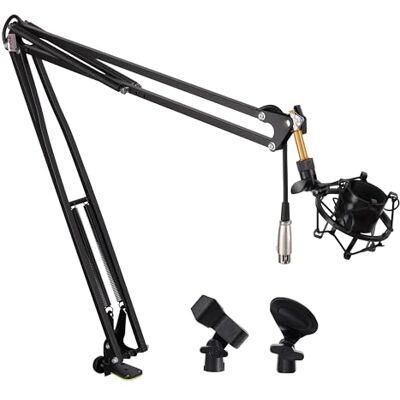 Pyle Boom-Stand Pro – Schaarveer Arm Microfoonstandaard met Shock Mount, Kantelbaar & Uittrekbaar tot 1,2m – Voor Podcasting, Streaming, DJ’s of Studio – Robuust & Verstelbaar Pyle Boom-Stand Pro – Schaarveer Arm Microfoonstandaard met Shock Mount, Kantelbaar & Uittrekbaar tot 1,2m – Voor Podcasting, Streaming, DJ’s of Studio – Robuust & Verstelbaar