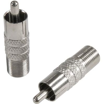 SeKi 10 x F-bus naar cinch-stekker adapter coaxiale antenneadapter voor TV audio satellietkabel ontvanger RG6 RG59 F naar RCA connector metaal 10 stuks SeKi 10 x F-bus naar cinch-stekker adapter coaxiale antenneadapter voor TV audio satellietkabel ontvanger RG6 RG59 F naar RCA connector metaal 10 stuks