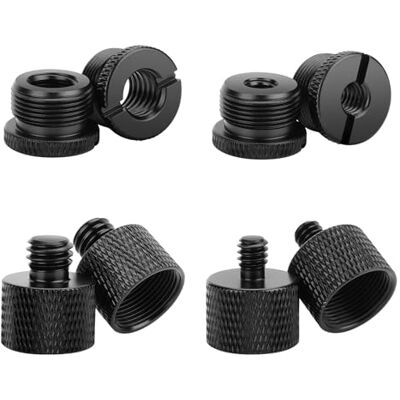 NEEWER Microfoonstandaard adapter accessoires kit 8 stuks, inclusief 1/4" 3/8" vrouwelijk tot 5/8" mannelijk en 5/8" vrouwelijk tot 1/4" 3/8" buitendraad mount adapters voor microfoon boom arm stand NEEWER Microfoonstandaard adapter accessoires kit 8 stuks, inclusief 1/4" 3/8" vrouwelijk tot 5/8" mannelijk en 5/8" vrouwelijk tot 1/4" 3/8" buitendraad mount adapters voor microfoon boom arm stand