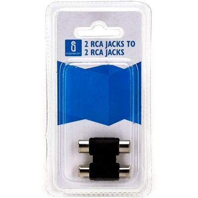 Blendend Audio-/videostekker, 2 RCA-stekkers naar 2 RCA-stekkers, zwart Blendend Audio-/videostekker, 2 RCA-stekkers naar 2 RCA-stekkers, zwart