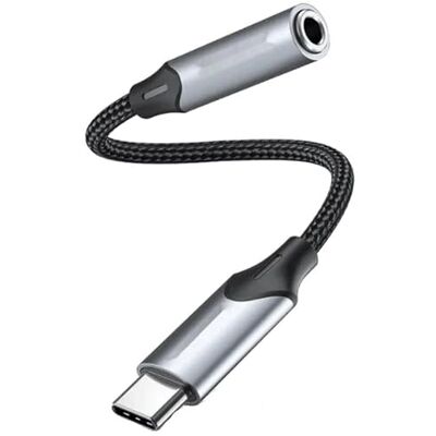 Watio Wave Adapter audio-adapter 3,5 naar USB-C, 1 m, grijs, compatibel met moderne apparaten, duurzaam materiaal Watio Wave Adapter audio-adapter 3,5 naar USB-C, 1 m, grijs, compatibel met moderne apparaten, duurzaam materiaal