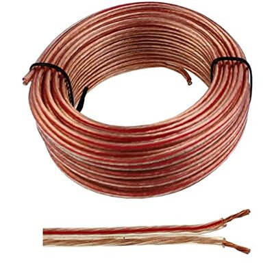 Seki 311964 Hoogwaardige Transparante 10m Luidsprekerkabel Seki 311964 Hoogwaardige Transparante 10m Luidsprekerkabel