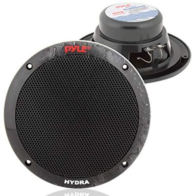 Pyle 6,5 Inch Dual Marine Luidsprekers – 2-Weg Waterdichte & Weerbestendige Outdoor Stereo Geluidsysteem 400W, Polyproen Membranen & Butylrubberen Surround – 1 Paar Pyle 6,5 Inch Dual Marine Luidsprekers – 2-Weg Waterdichte & Weerbestendige Outdoor Stereo Geluidsysteem 400W, Polyproen Membranen & Butylrubberen Surround – 1 Paar