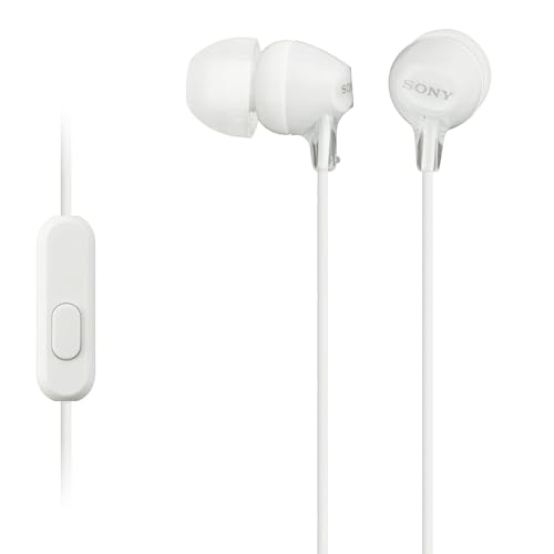 Sony Mdr-Ex15Ap In-Ear-Hoofdtelefoon (Met Headsetfunctie, Geïntegreerde Microfoon) Wit