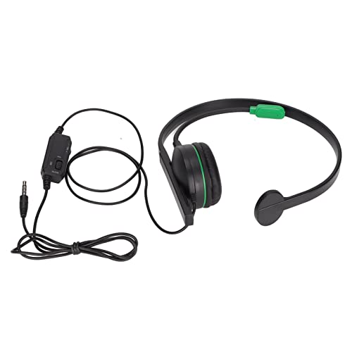 Generic S481 Gaming-headset met één Oor, 3,5 Mm Stereo, Bedrade Hoofdtelefoon met één Oor, Microfoon en In-line Bediening voor voor, Bedrade Hoofdtelefoon met één Oor,
