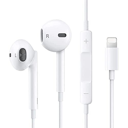 Oit RoTib Hoofdtelefoon voor iPhone 11, hoofdtelefoon voor iPhone 12, bekabelde stereo-hoofdtelefoon met geïntegreerde microfoon en volumeregeling, compatibel met iPhone 13/13